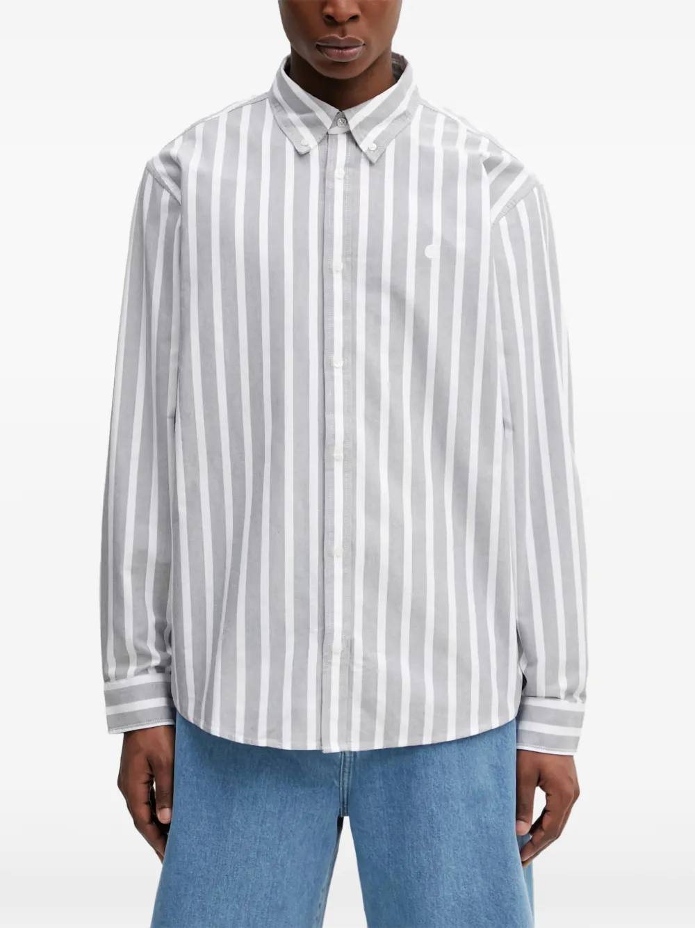 Carhartt WIP L/S Deven shirt - Grau