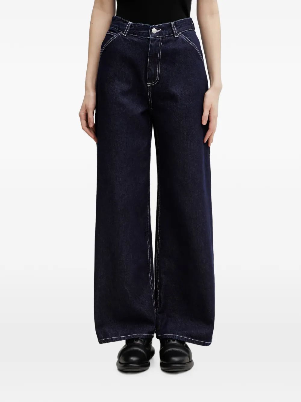 Carhartt WIP Jens contrast-stitch jeans - Blu