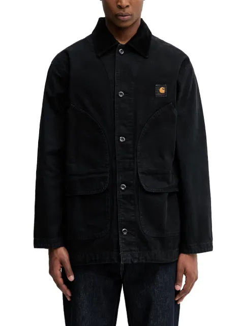 Carhartt WIP Prescott corduroy-collar logo-patch jacket