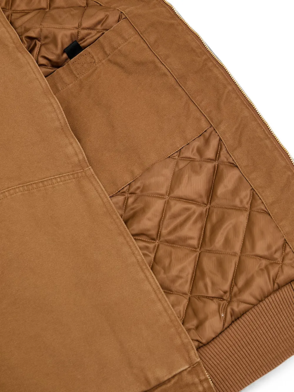Carhartt WIP Ravon jack met logopatch en rits Bruin