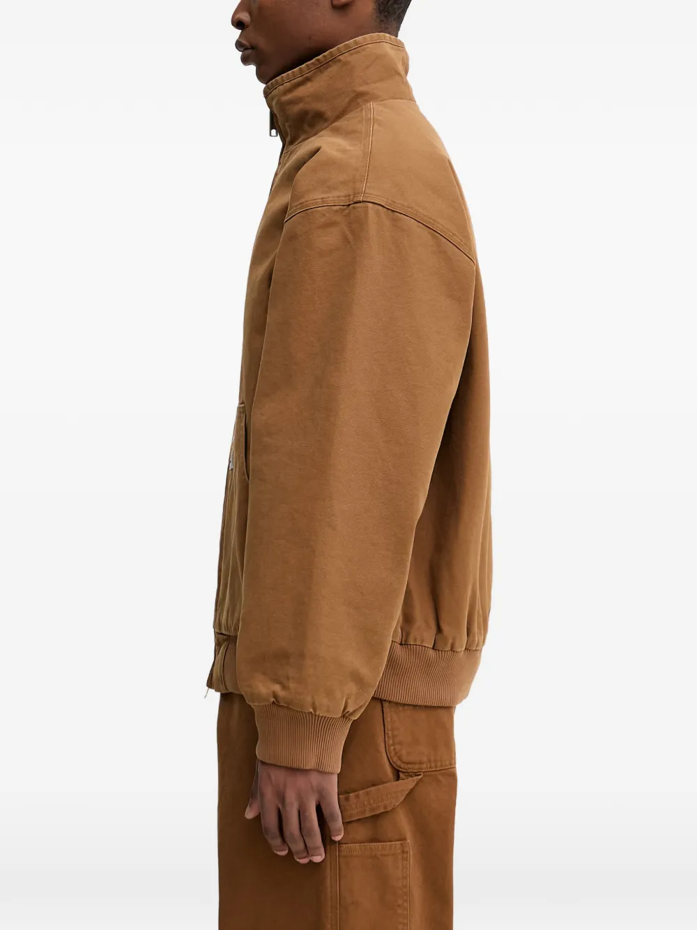 Carhartt WIP Ravon jack met logopatch en rits Bruin