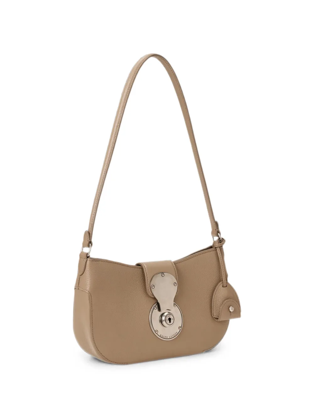 Ralph Lauren Collection Ricky leren schoudertas Beige