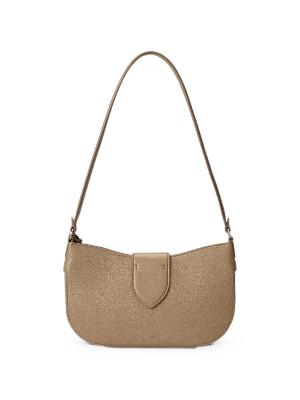 Ralph Lauren Collection Ricky leren schoudertas Beige