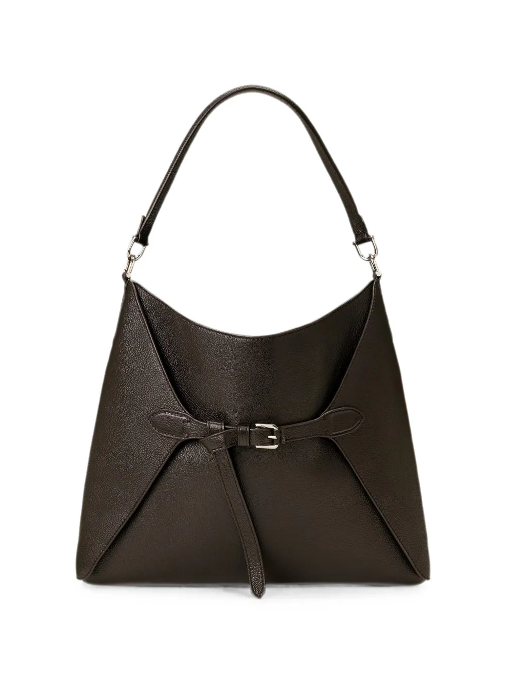 Ralph Lauren Collection Borsa a spalla Ralph in pelle di capra con fibbia - Marrone