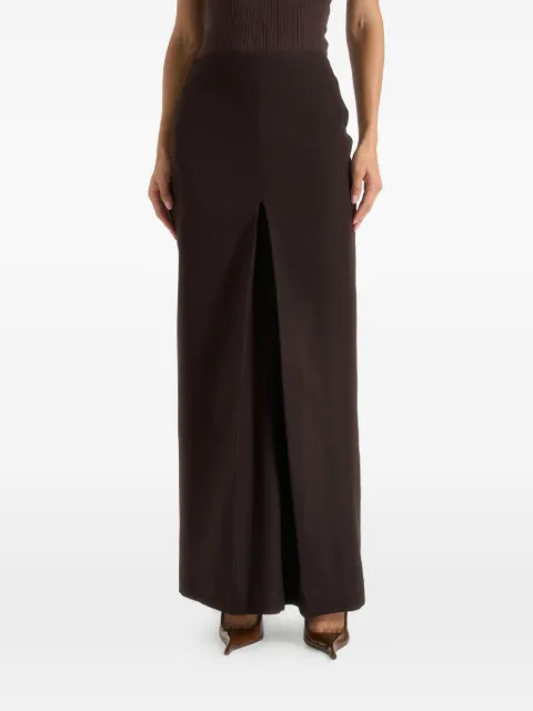 Manière De Voir Regine tailored box-pleat maxi skirt