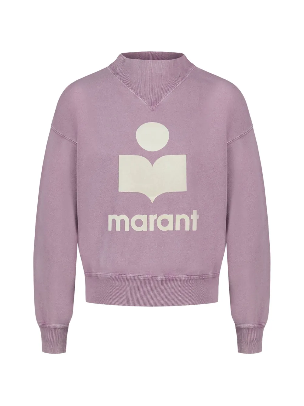 ISABEL MARANT Moby logo-print sweatshirt - Viola