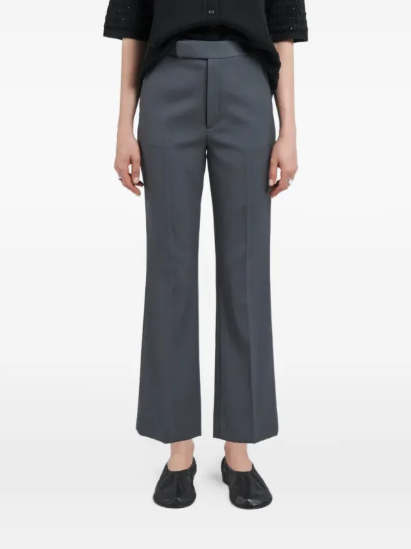 Maria McManus High-waisted Cropped Trousers in Grey