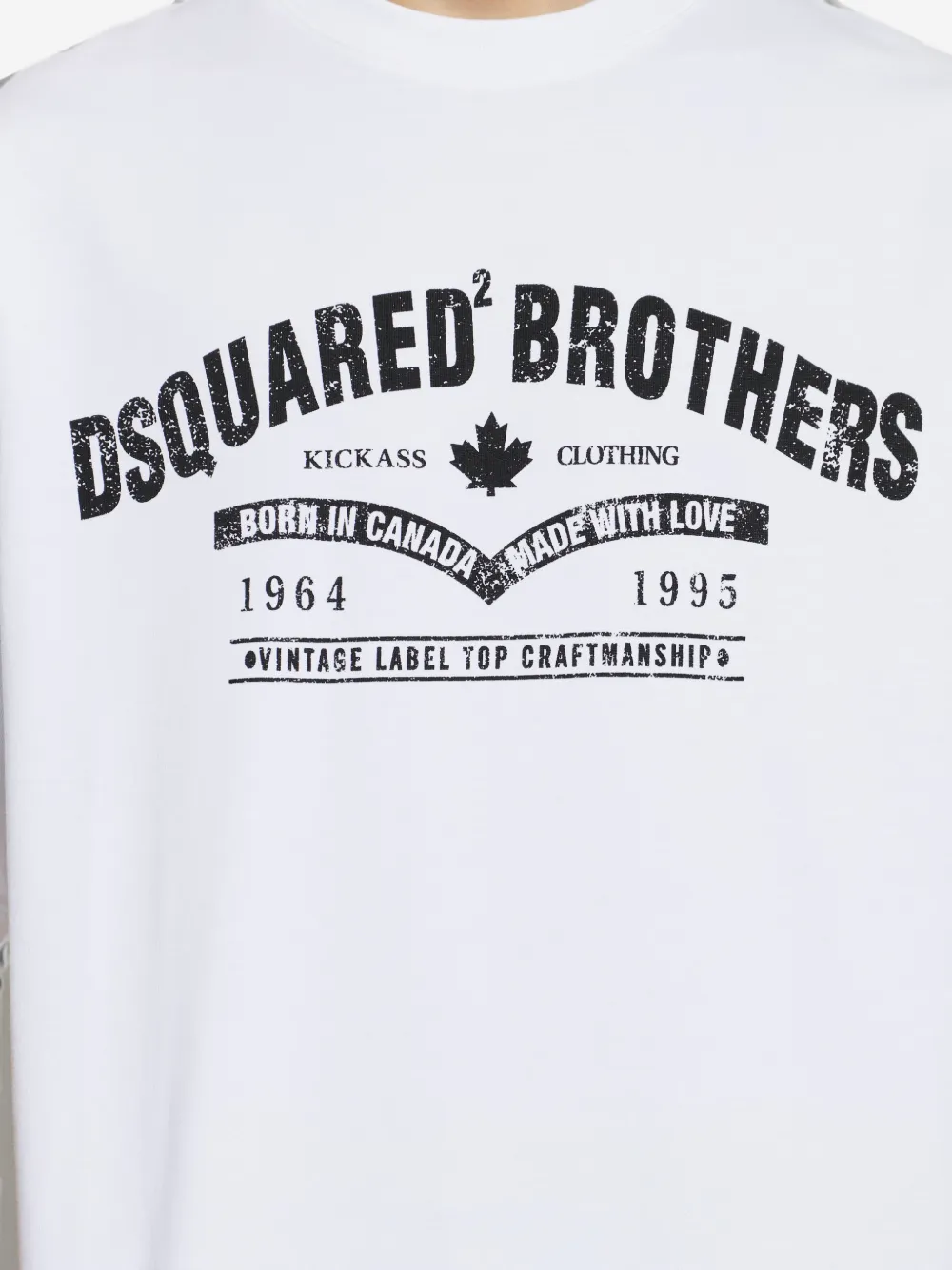 DSQUARED2 Ruimvallend T-shirt Wit