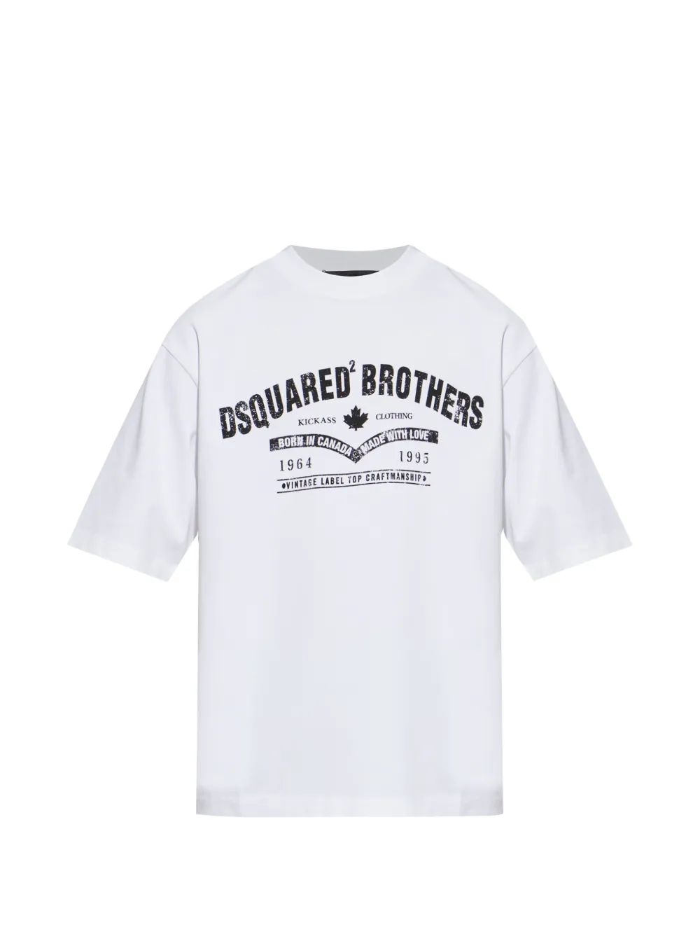 DSQUARED2 logo-print T-shirt - Bianco