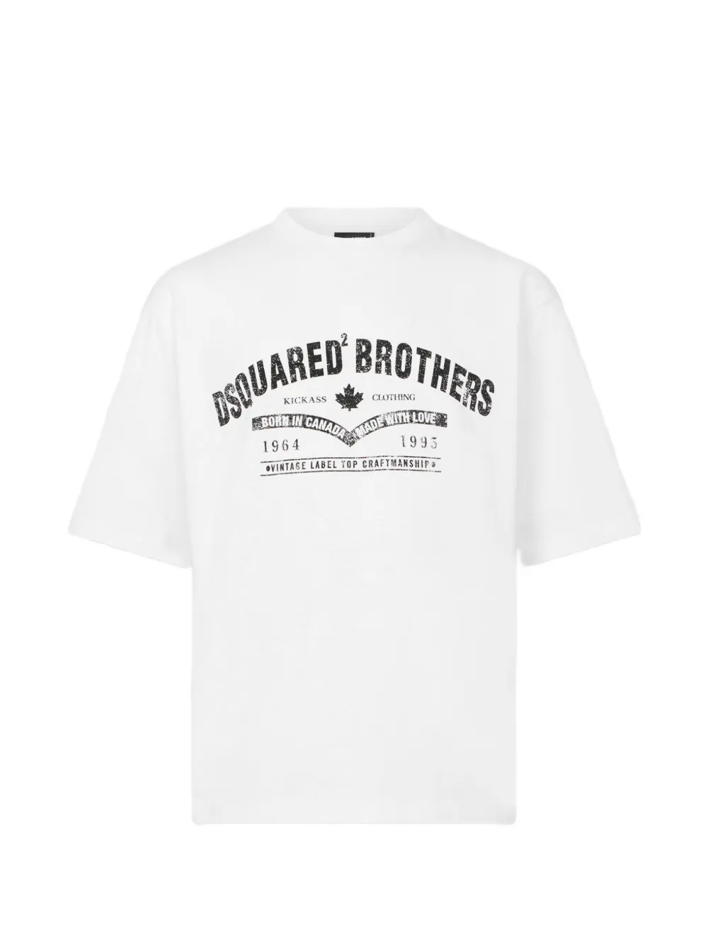 DSQUARED2 logo-print T-shirt - Bianco