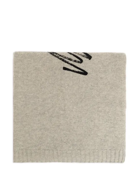 MM6 Maison Margiela 로고 프린트 니트 스카프