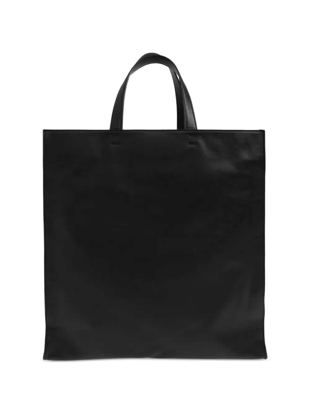 Jil Sander Leren shopper Zwart