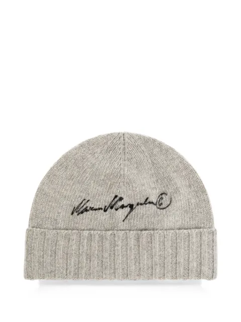 MM6 Maison Margiela gorro de punto con detalles bordados