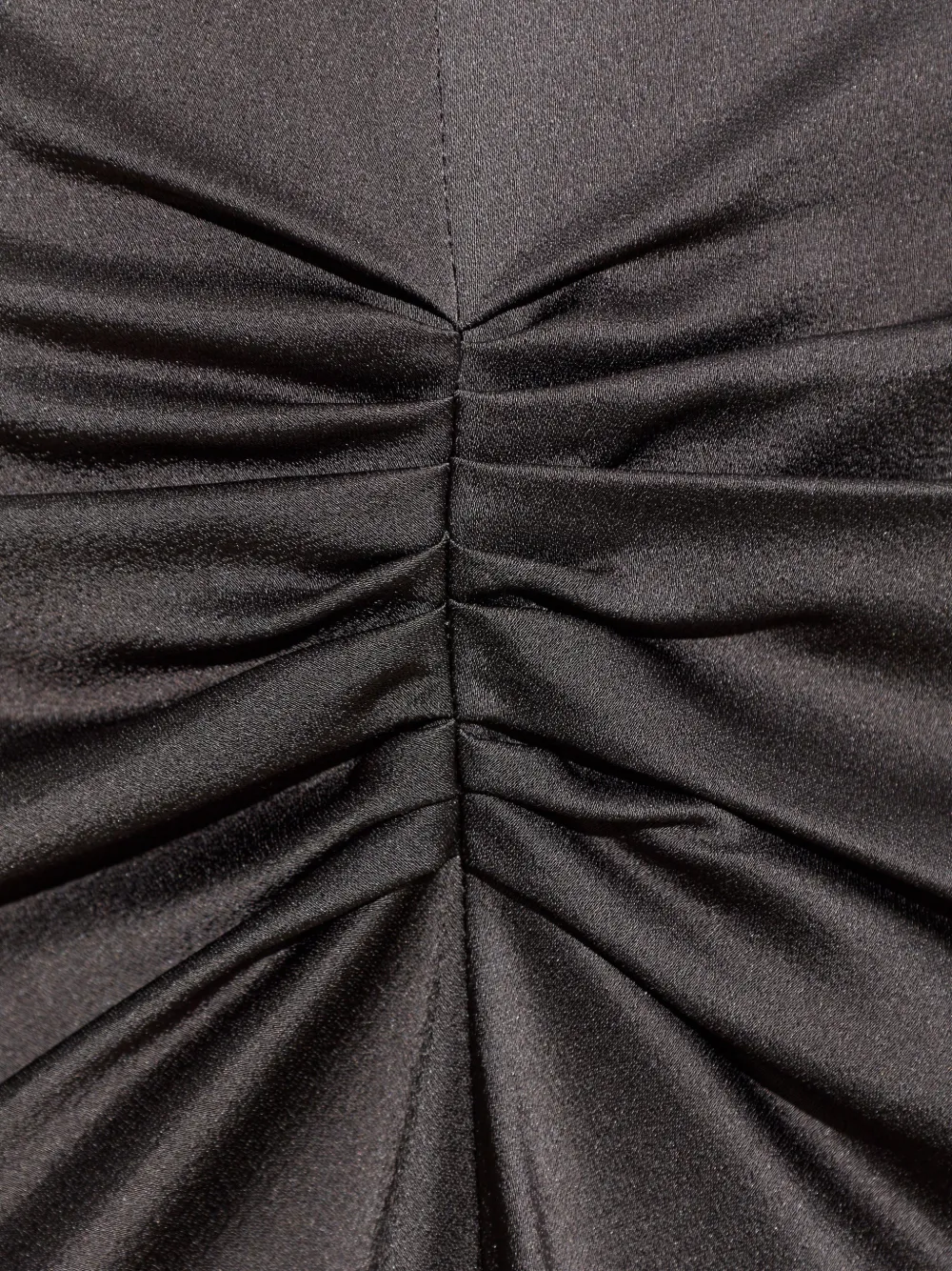 Victoria Beckham Midi-rok met ruches en satijnen afwerking Grijs