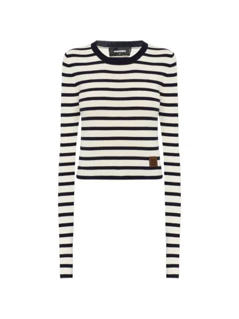 DSQUARED2 striped wool sweater
