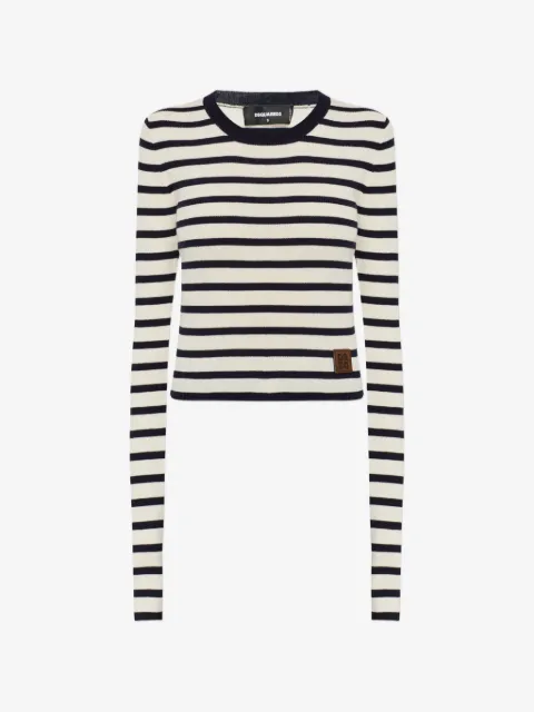 DSQUARED2 striped wool sweater