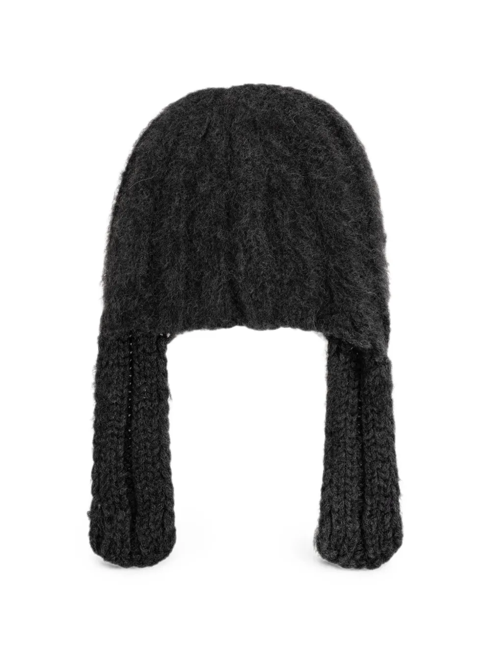 Maison Margiela cable-knit beanie hat - Grigio
