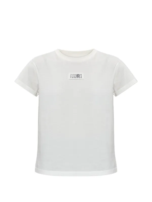 MM6 Maison Margiela ロゴ Tシャツ | ホワイト | FARFETCH JP