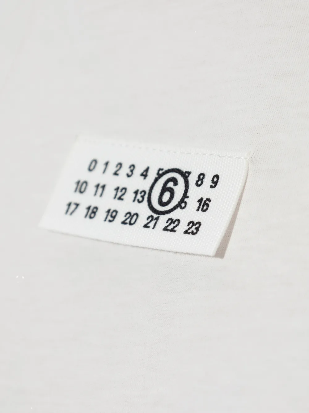 MM6 Maison Margiela T-shirt met logopatch Wit