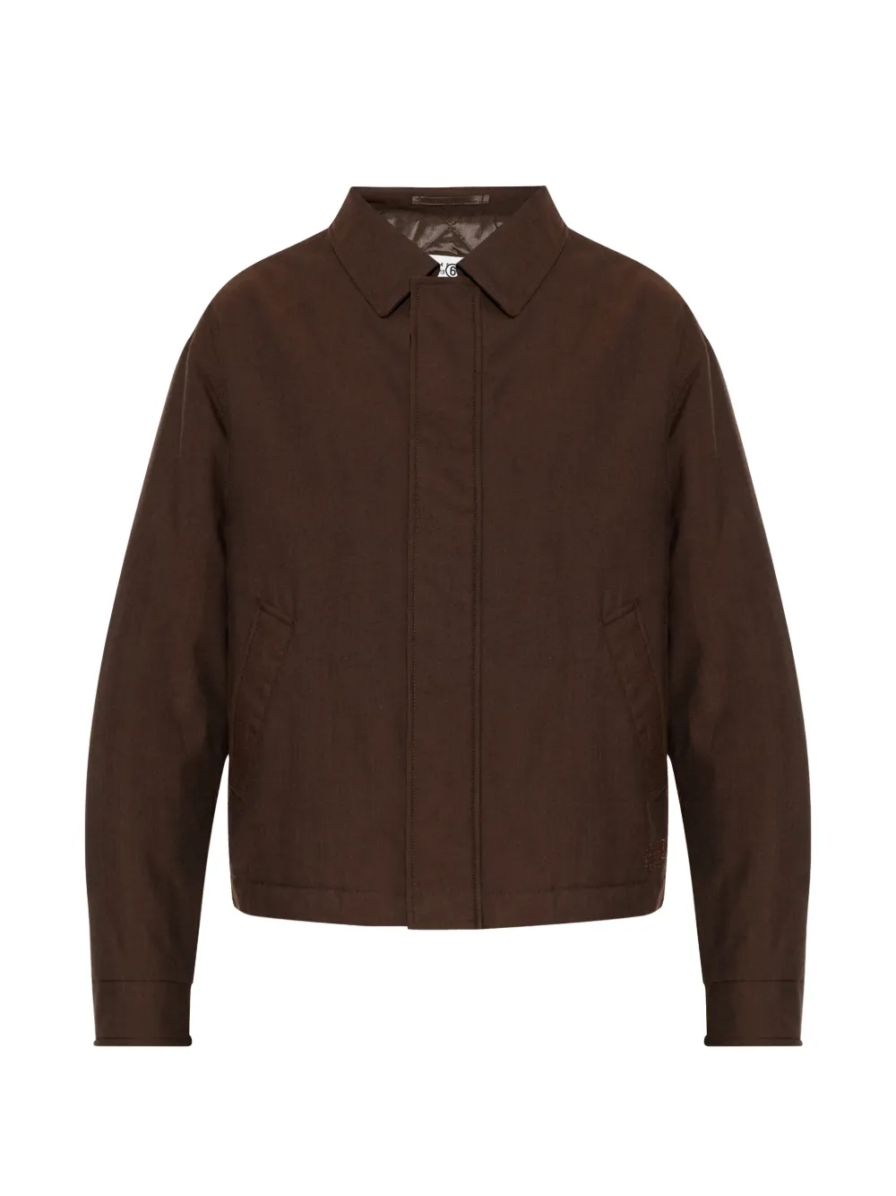 MM6 Maison Margiela Jacke mit verdecktem Verschluss - Braun