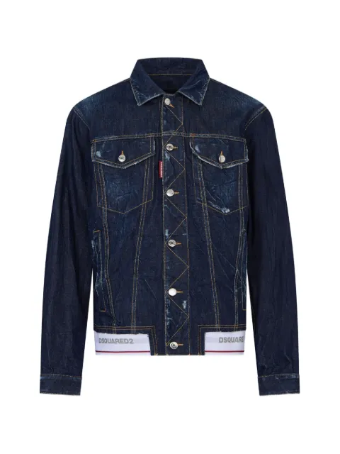DSQUARED2 tape oversized jean jacket