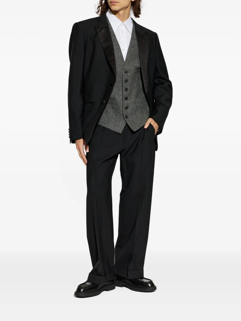 DSQUARED2 Gilet met knopen Grijs