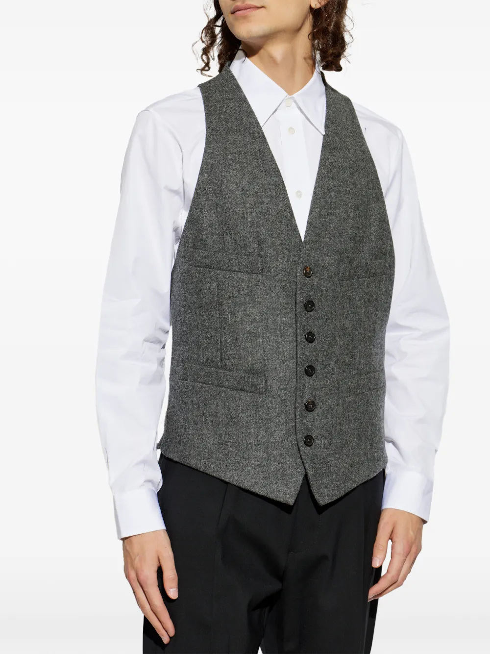 DSQUARED2 Gilet met knopen Grijs