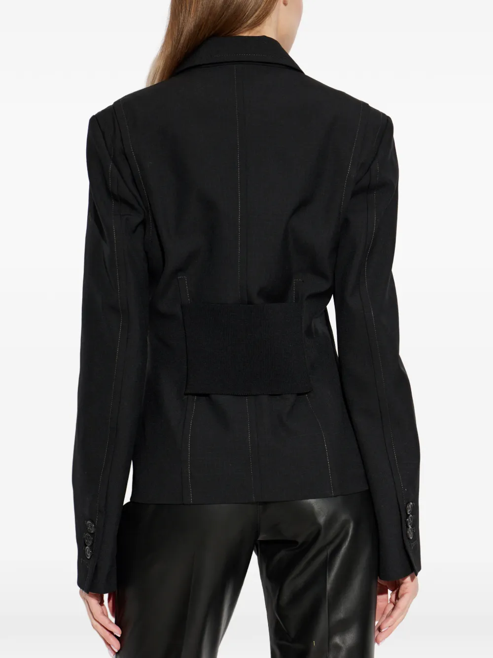 DSQUARED2 Wollen blazer met meerdere zakken Zwart