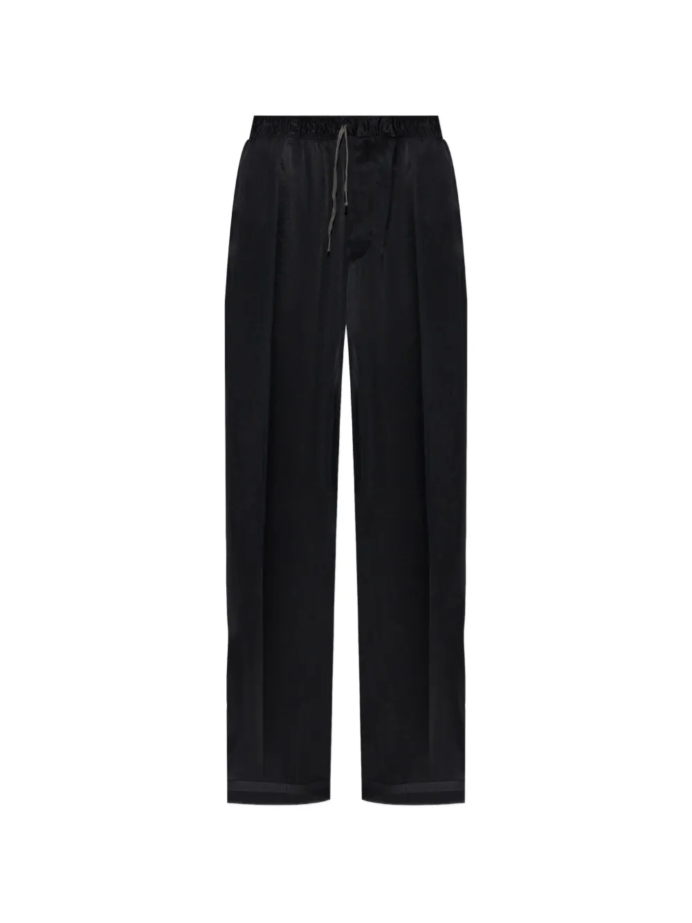 Maison Margiela satin-finish drawstring trousers - Schwarz