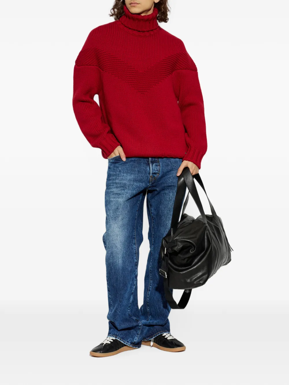 DSQUARED2 Coltrui met chevron-streep Rood