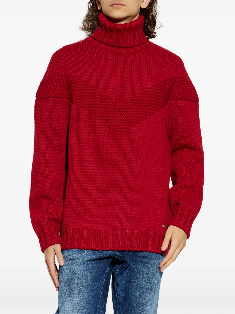 DSQUARED2 Coltrui met chevron-streep Rood