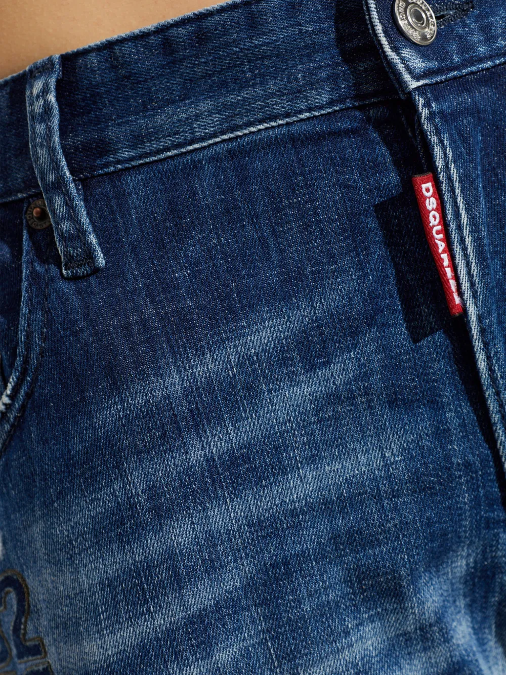 DSQUARED2 Dark Milky Way skater jeans Blauw