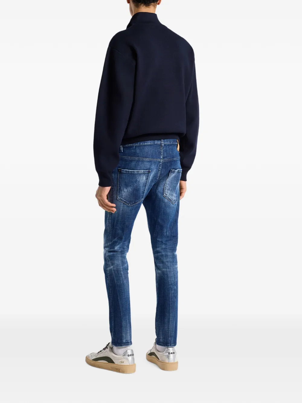 DSQUARED2 Dark Milky Way skater jeans Blauw
