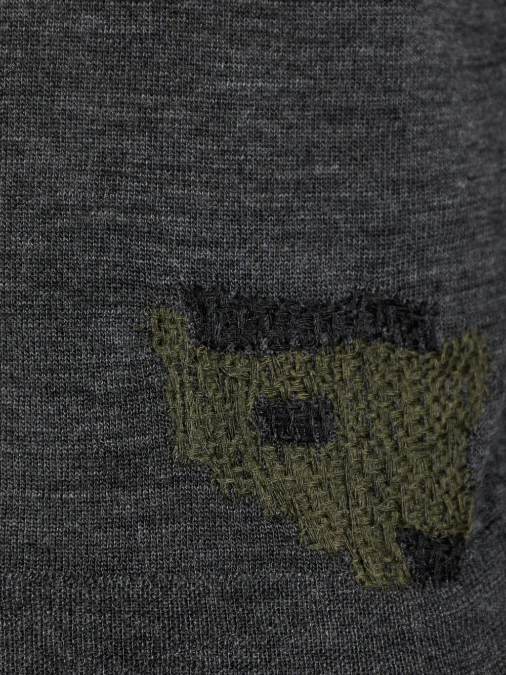 Maison Margiela T-shirt met gerafeld effect en lange mouwen Grijs