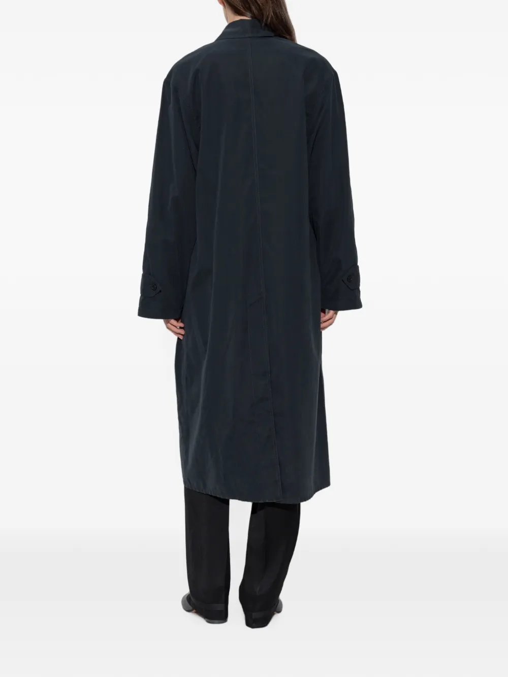 Maison Margiela Jas met verborgen sluiting en zak Blauw
