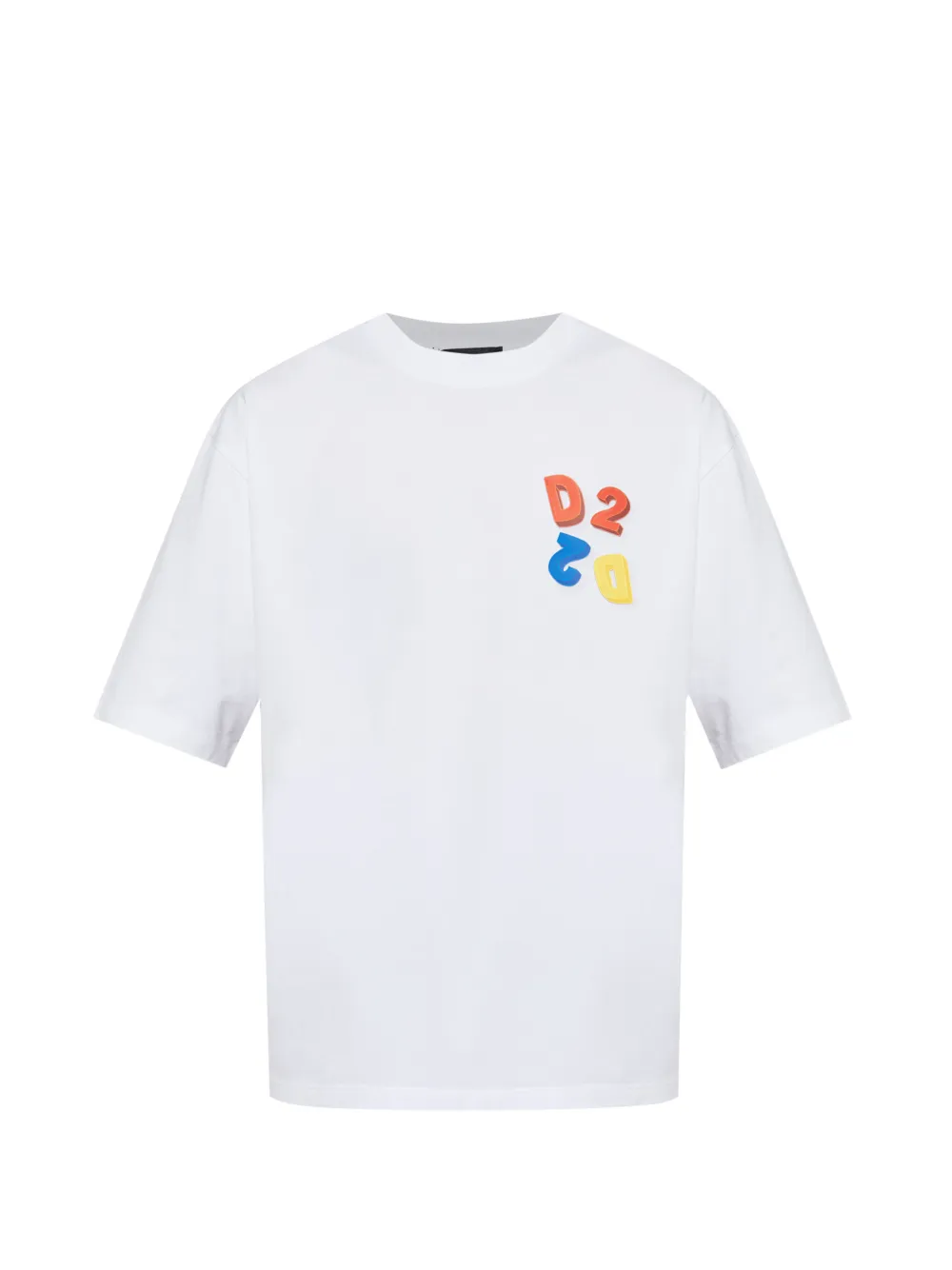 DSQUARED2 logo-patch T-shirt - Bianco