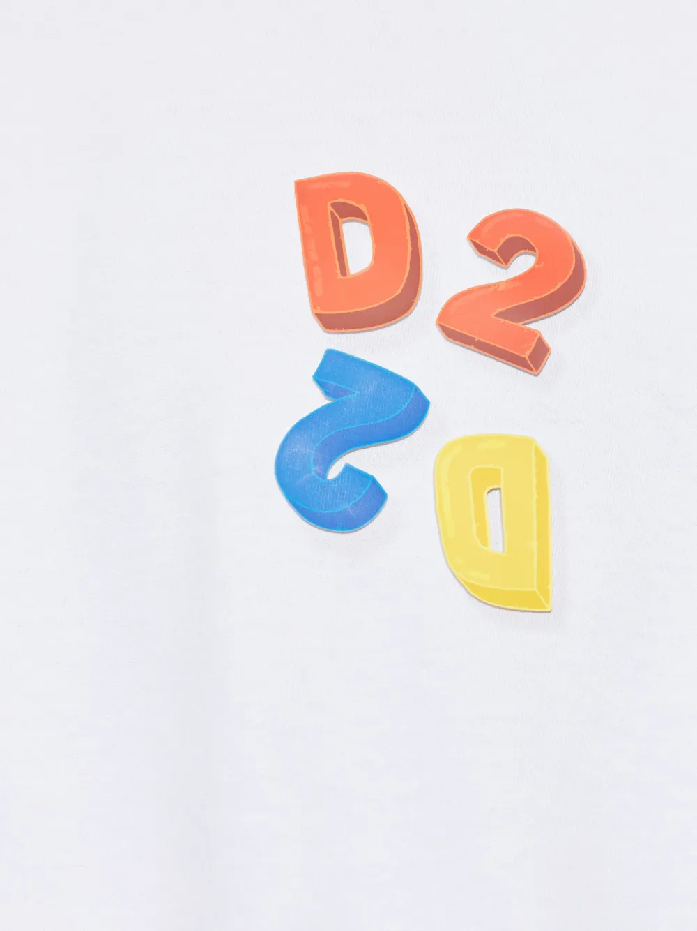 DSQUARED2 T-shirt met logopatch Wit
