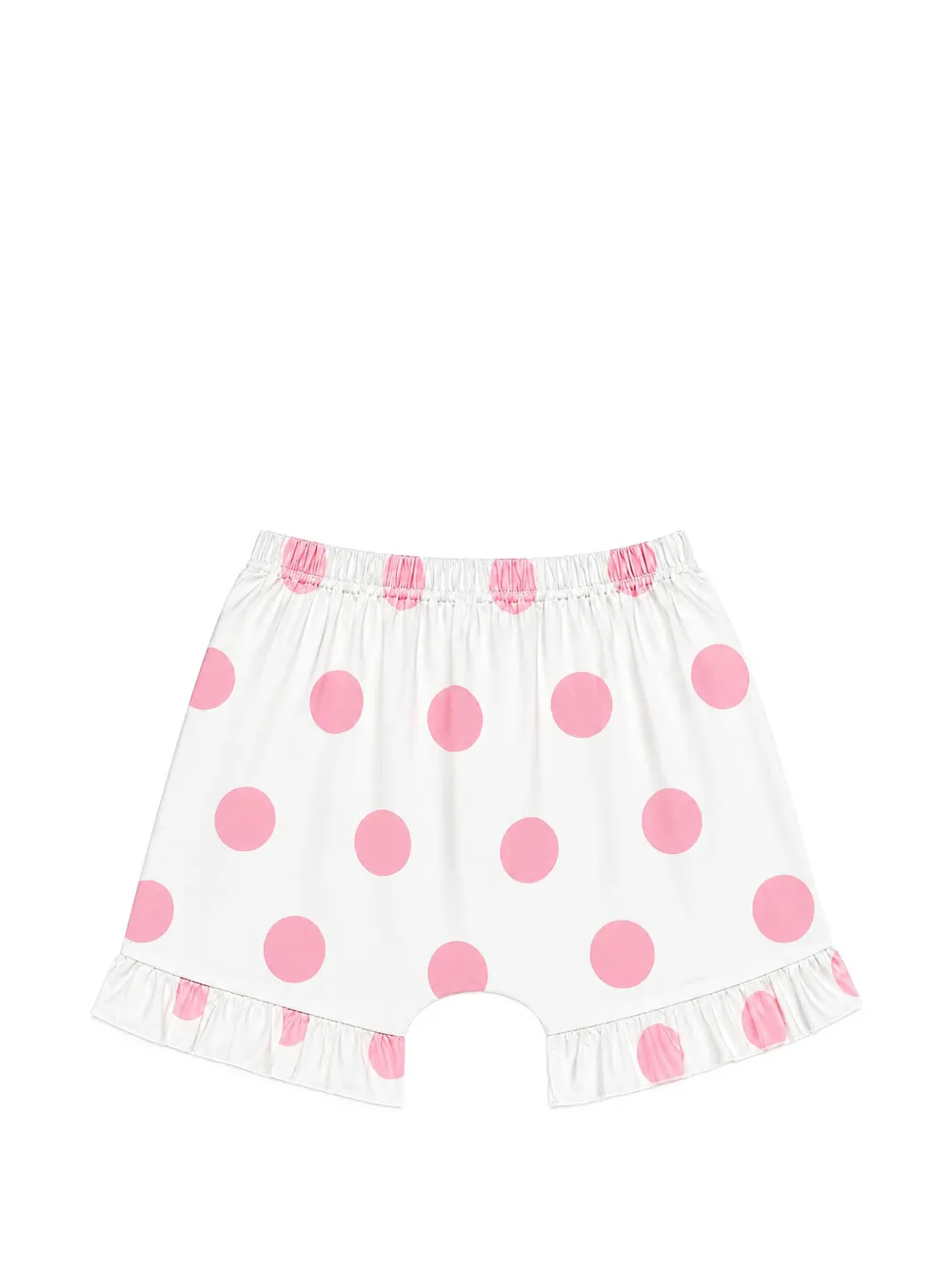 Cucu Lab polka-dot ruffled shorts - Bianco