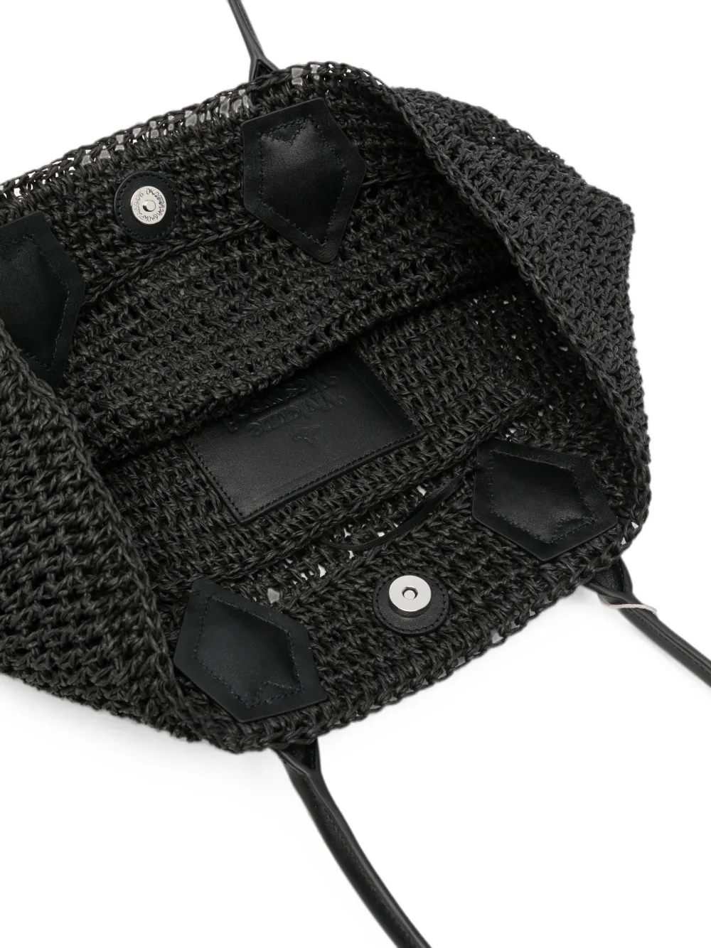 Vivienne Westwood Kleine Alana geweven shopper Zwart