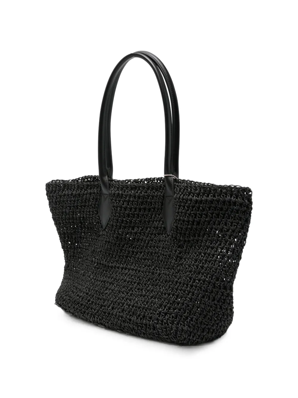 Vivienne Westwood Kleine Alana geweven shopper Zwart