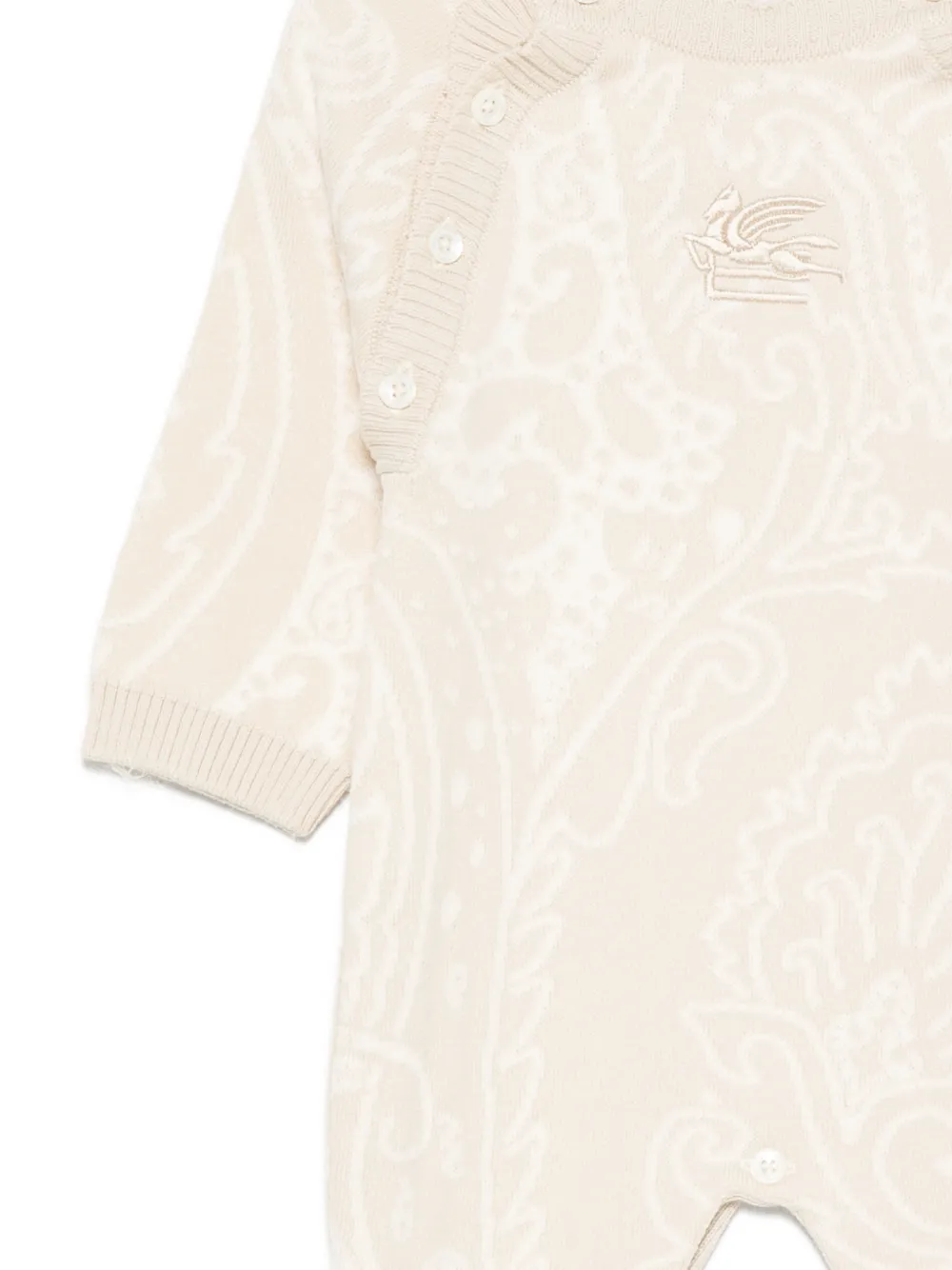 ETRO KIDS Twee katoenen-babysets met paisley-print Beige