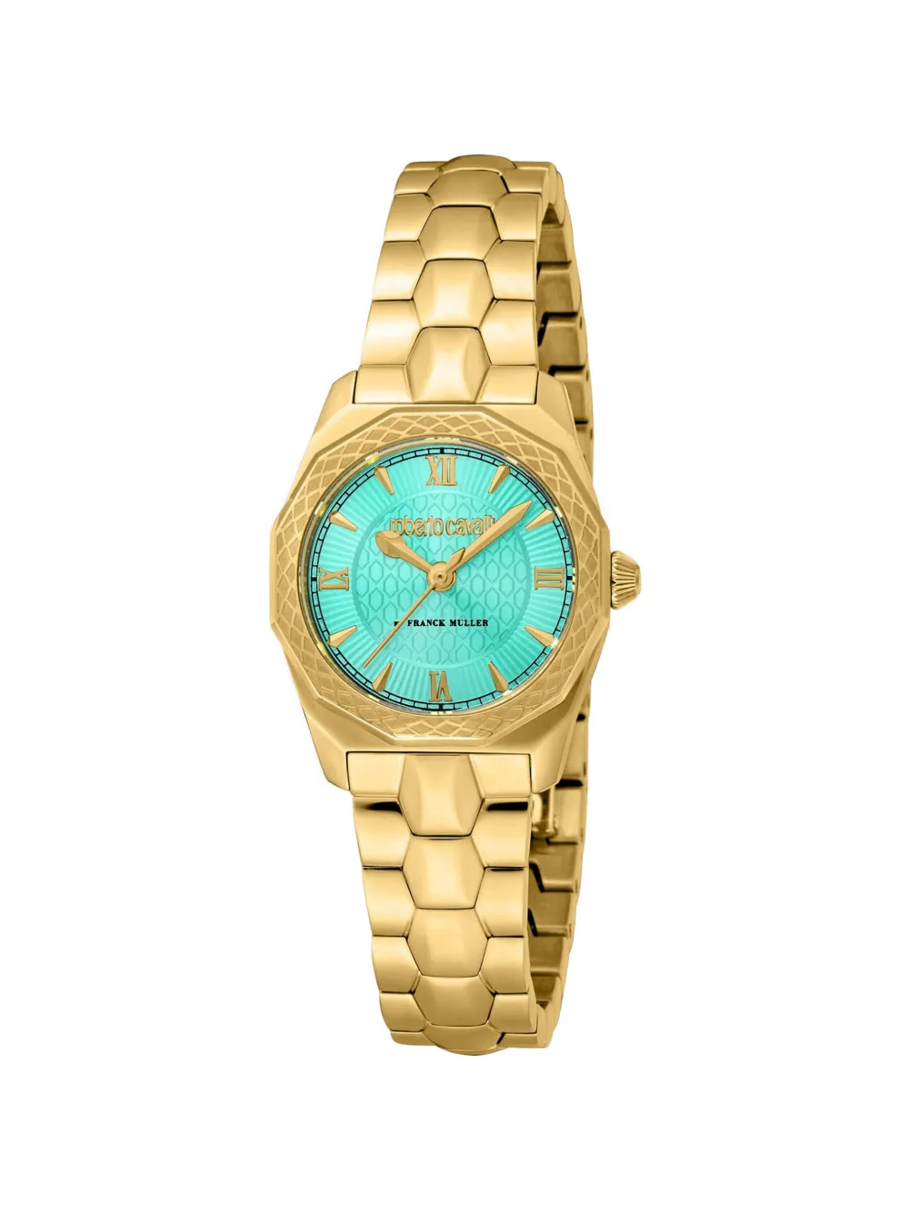 Roberto Cavalli x Franck Muller geometric-bezel 26mm watch - Blu