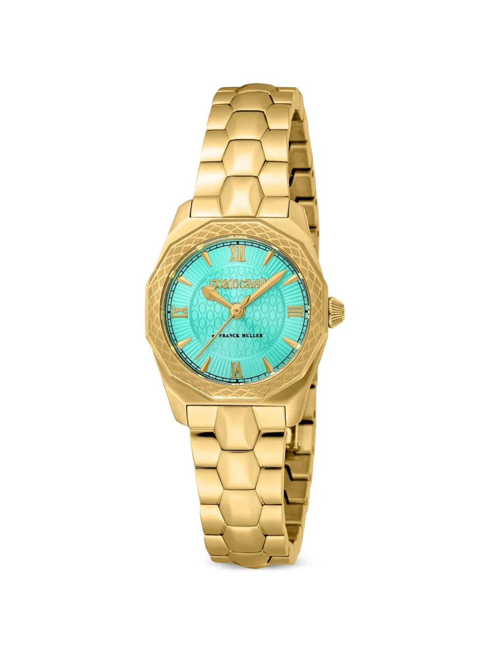 Roberto Cavalli x Franck Muller geometric-bezel 26mm watch - Blu