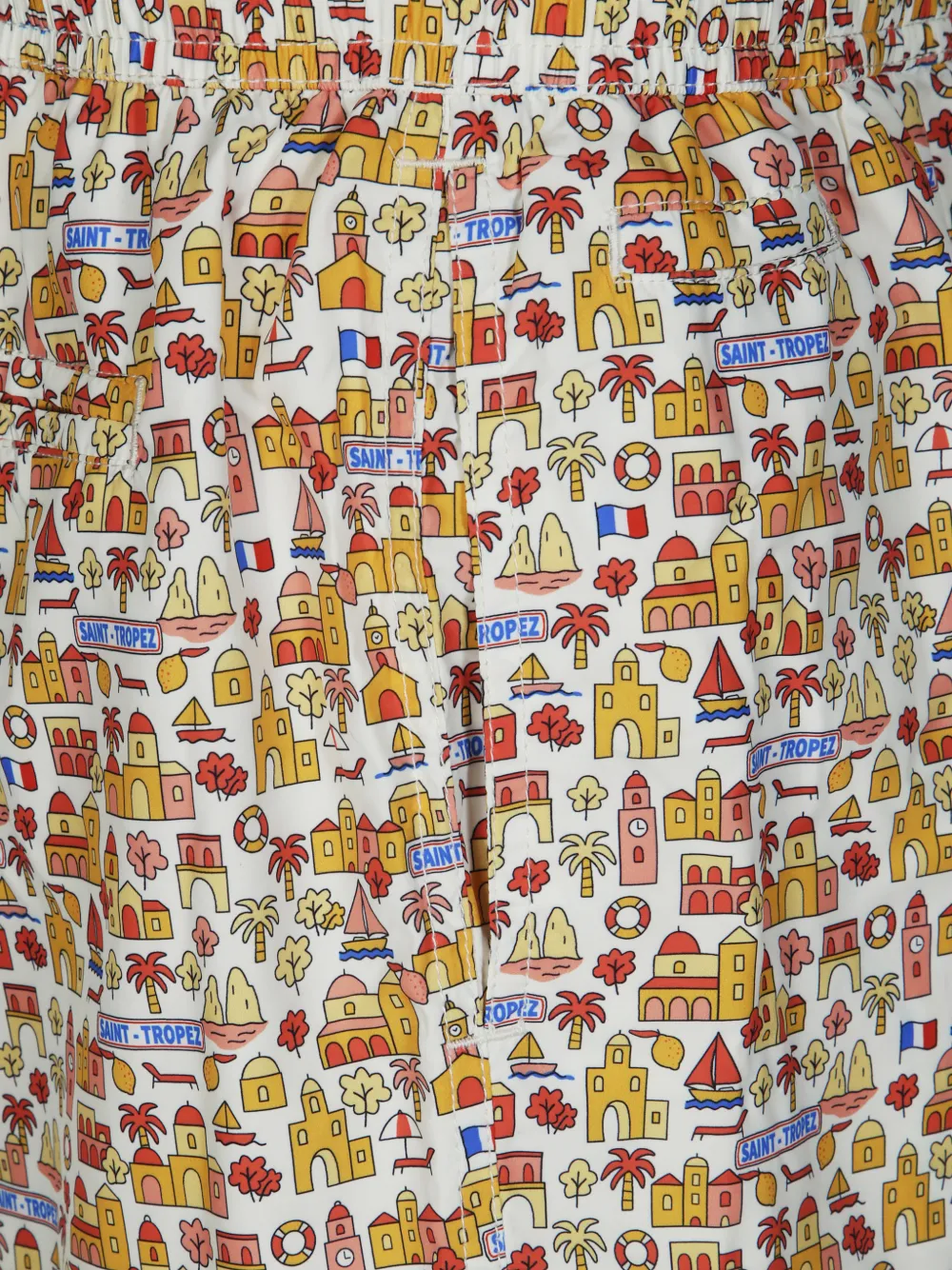 MC2 Saint Barth Zwembroek met trekkoord en Saint Tropez-print Wit