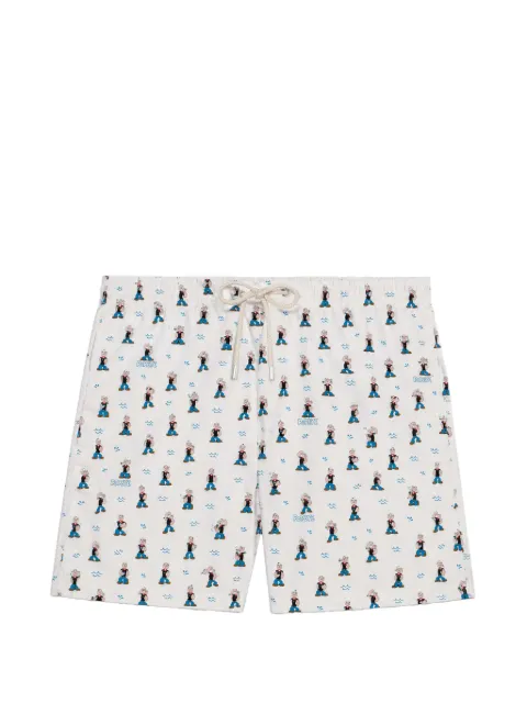MC2 Saint Barth Lighting micro fantasy aperol spritz print swim shorts special edition