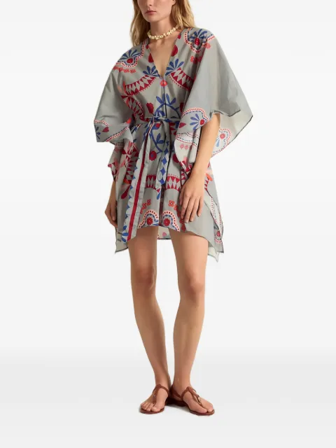 mare di latte mini Pauline embroidered kaftan dress