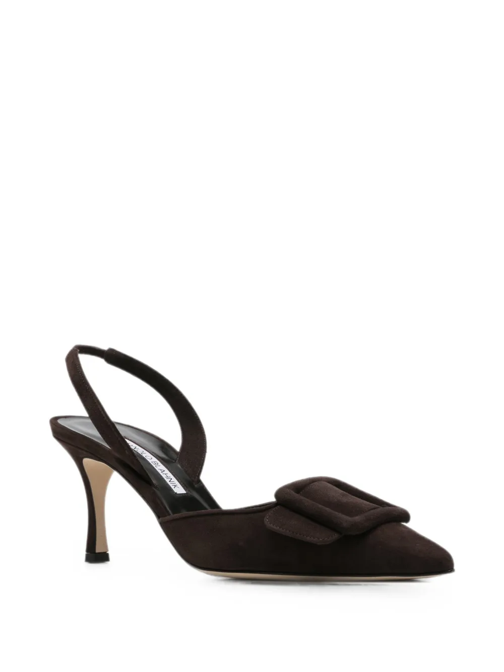 Manolo Blahnik Maysli buckle-detail pumps Bruin
