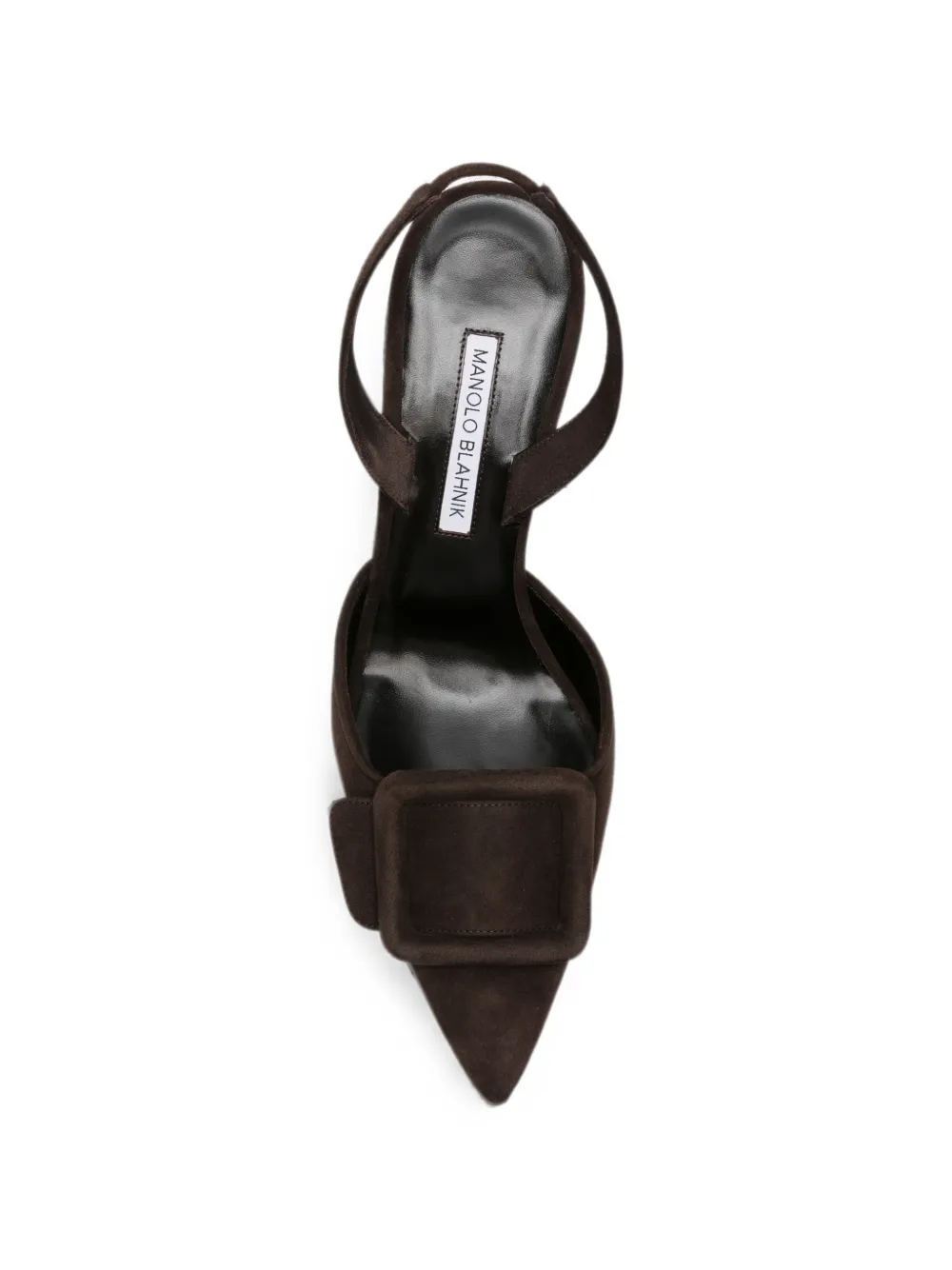 Manolo Blahnik Maysli buckle-detail pumps Bruin