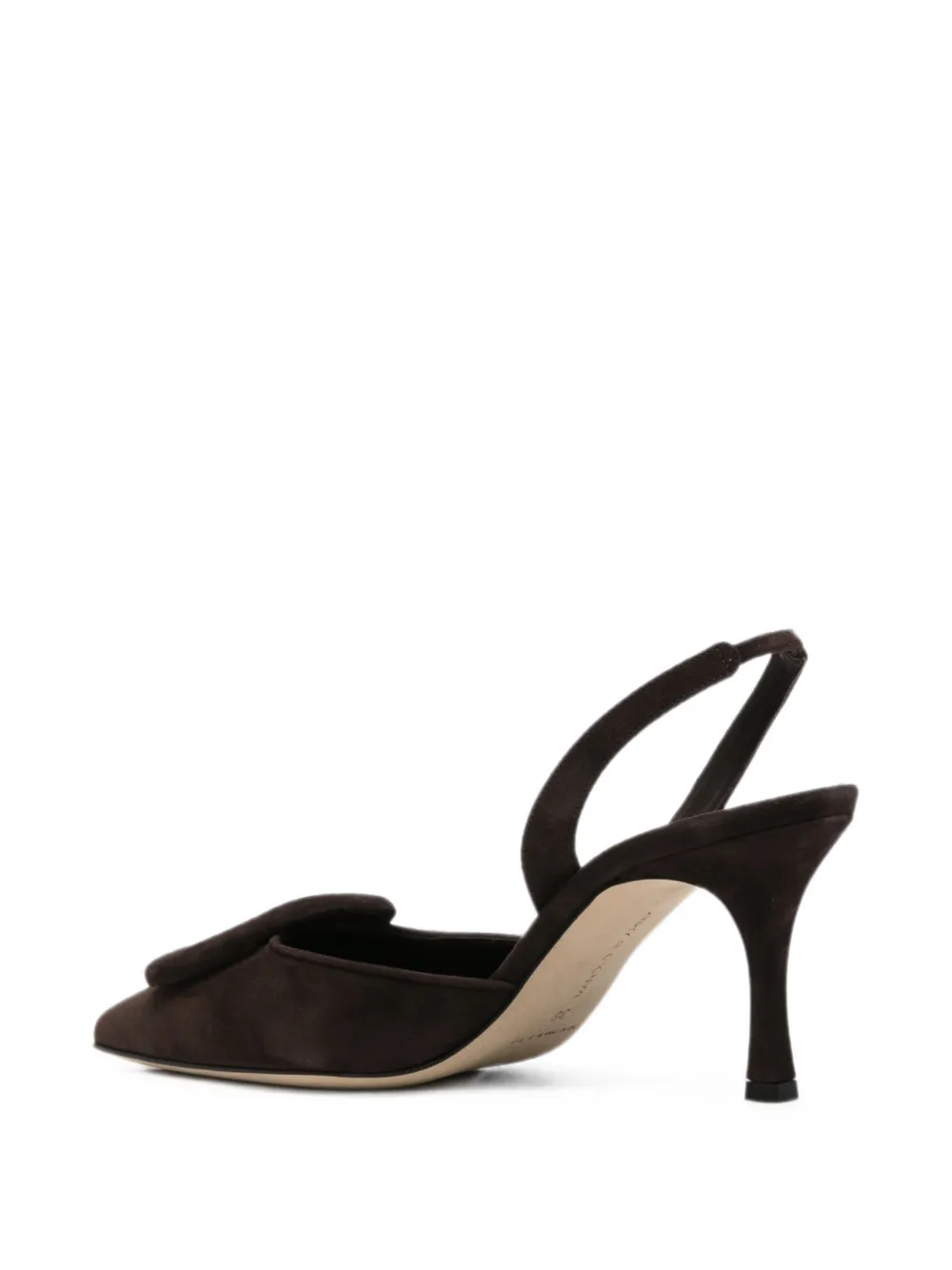 Manolo Blahnik Maysli buckle-detail pumps Bruin
