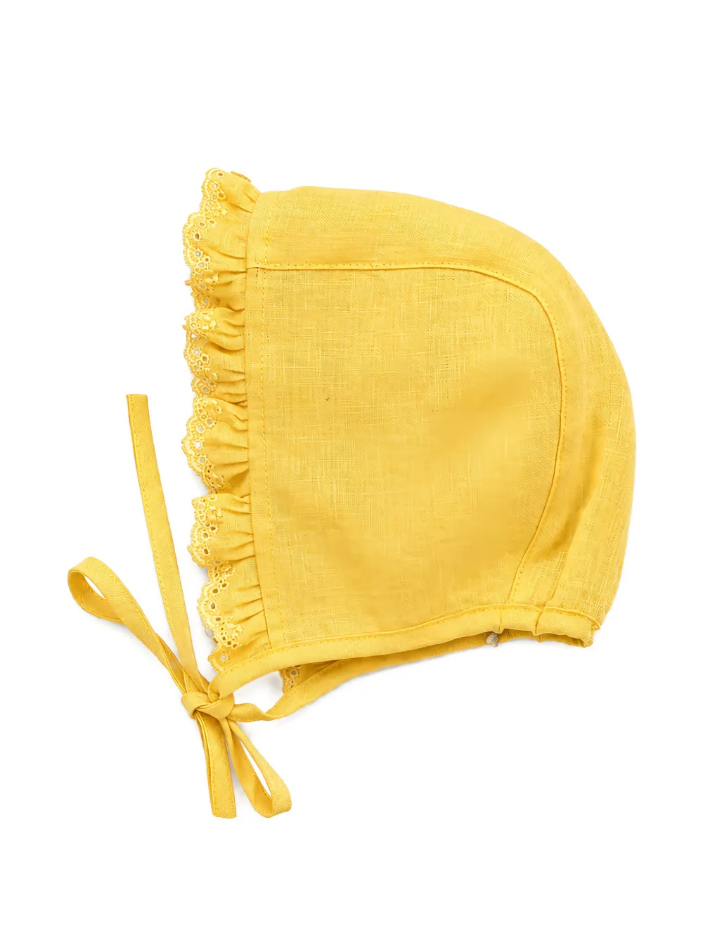 JESURUM BABY ruffled broderie-anglaise hat - Giallo